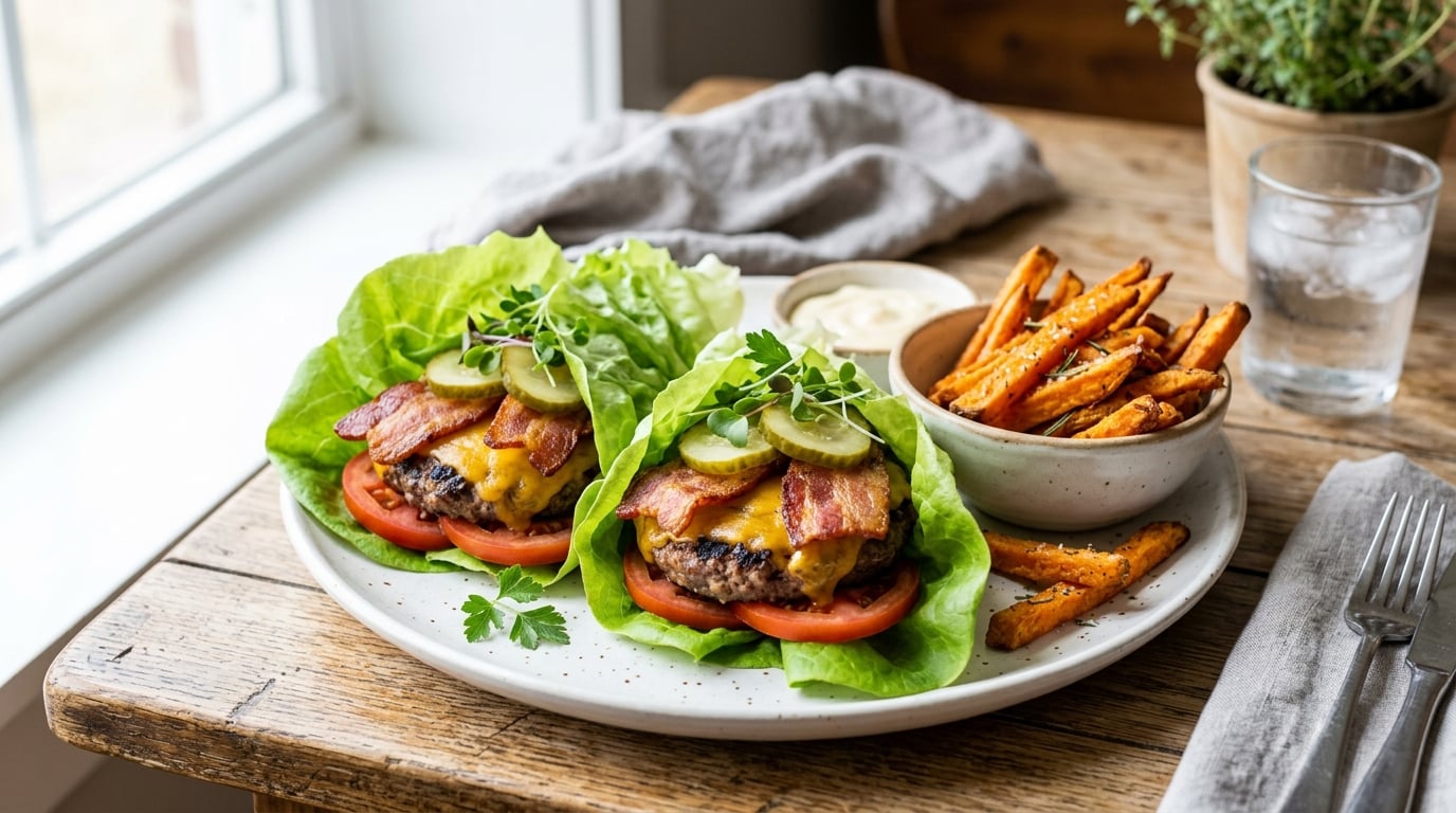 Bacon Cheeseburger Lettuce Wraps