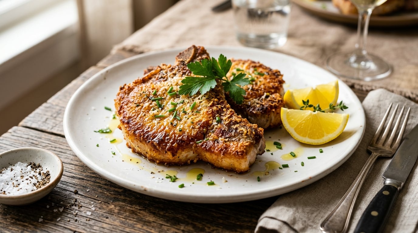Crispy Parmesan Pork Chops